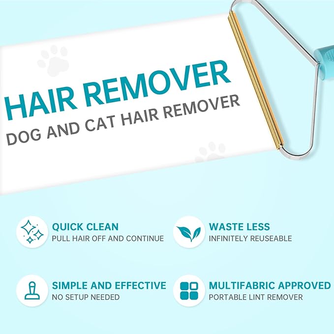 Cleaner Pro Fabric Shaver - Pet Hair Remover for Rugs, Couch, Carpet & Pet Towers (2pack)