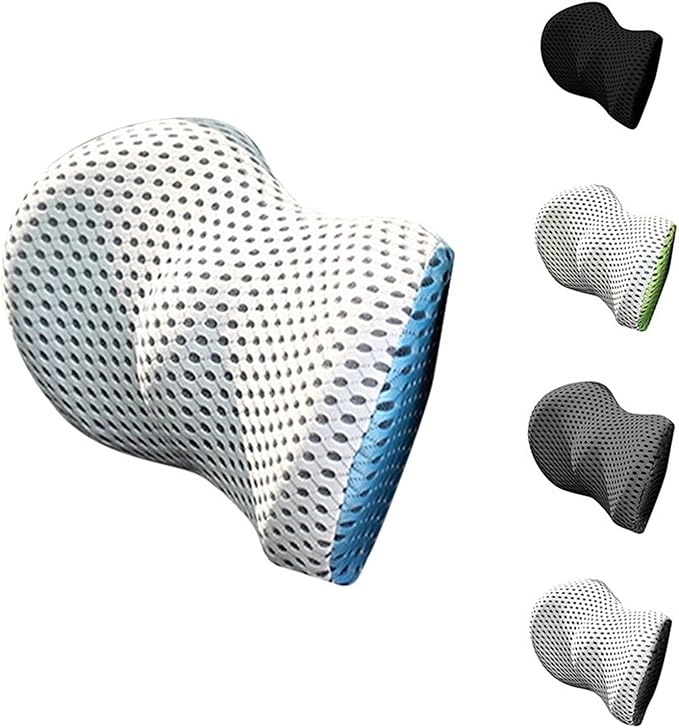 Lumbar Support Pillow for Car Seat, Mesh Office Chair Back Support Cushion, Ergonomic Back Pillows for Carseat,Office Chair,Desk,Wheelchair(Green)