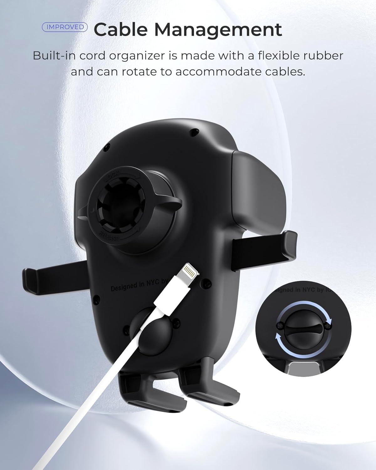 iOttie Easy One Touch Advanced Air Vent Car Phone Mount - Universal Cell Phone Holder for iPhone, Google, Samsung, Moto, LG, and All Other Smartphones