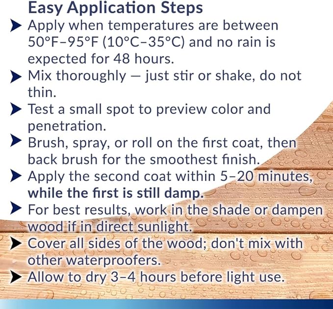 Seal-Once Nano+Poly Penetrating Wood Sealer with Polyurethane - Premium Waterproof Sealant - 5 Gallon & Bronze Cedar