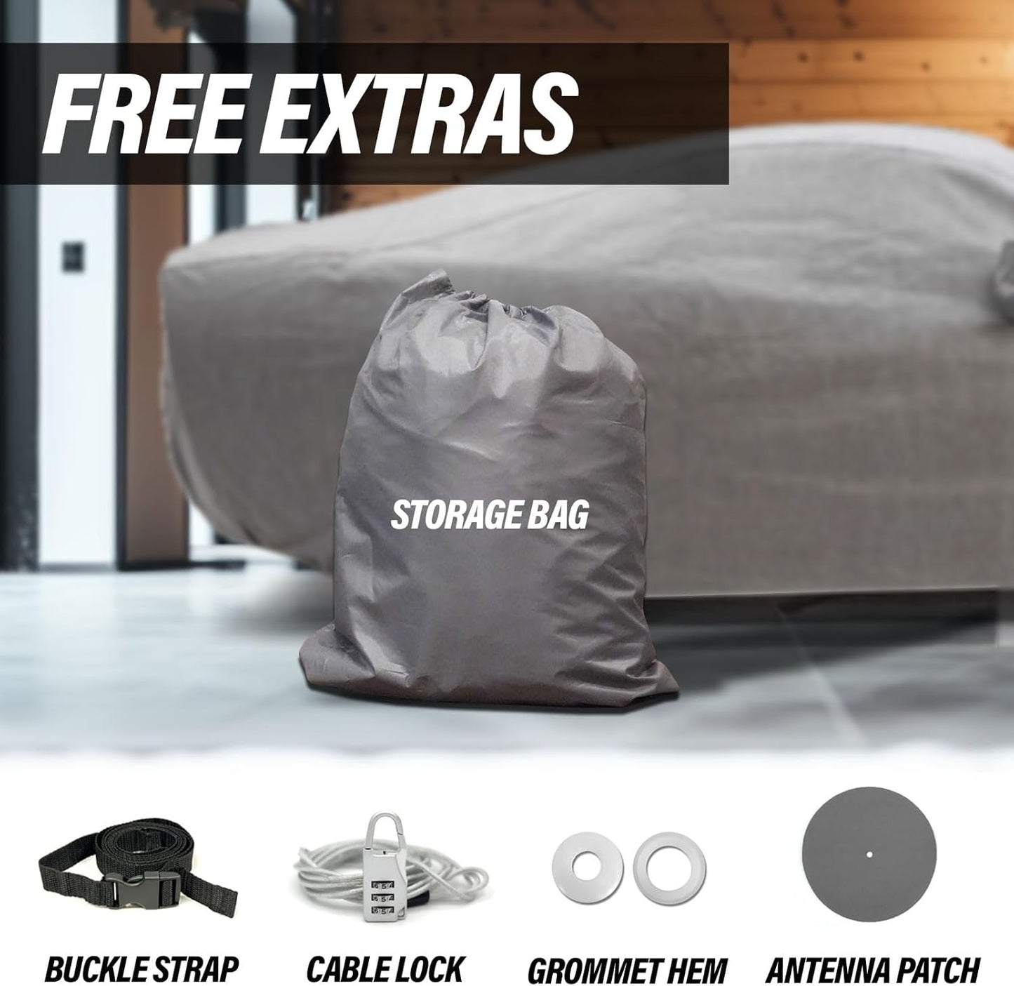 Supreme Full Car Cover - Semi Custom Fit for Nomad 1958 Wagon 2-Door | All-Weather Protection: Waterproof, Dustproof, Windproof, UV-Resistant | Includes Accessories