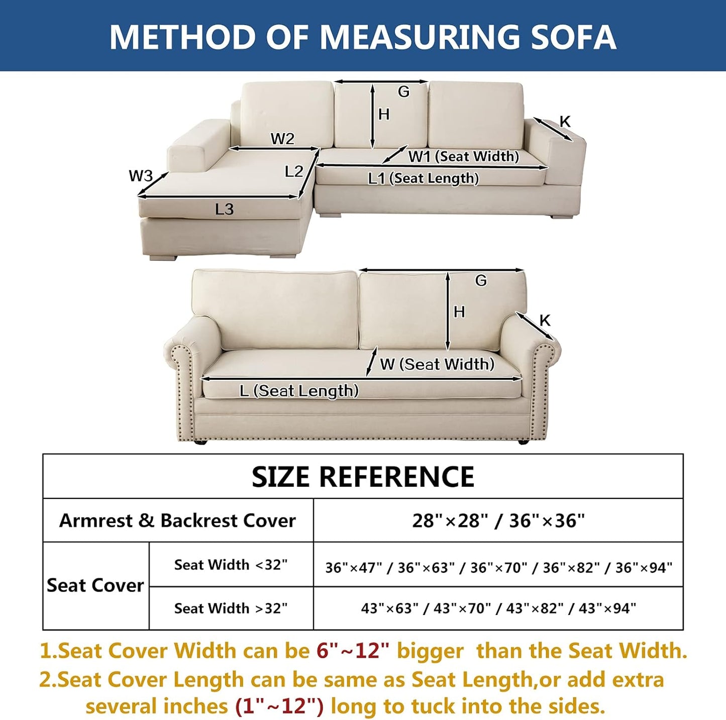 Eismodra Couch Cover,Sectional Couch Covers,Sofa Covers for 3 Cushion Couch,Anti-Slip Sofa Slipcovers for Dogs Cats Kids Loveseat Recliner L Shaped Armrest Backrest,Brown 43''x82''(Only 1 Piece)
