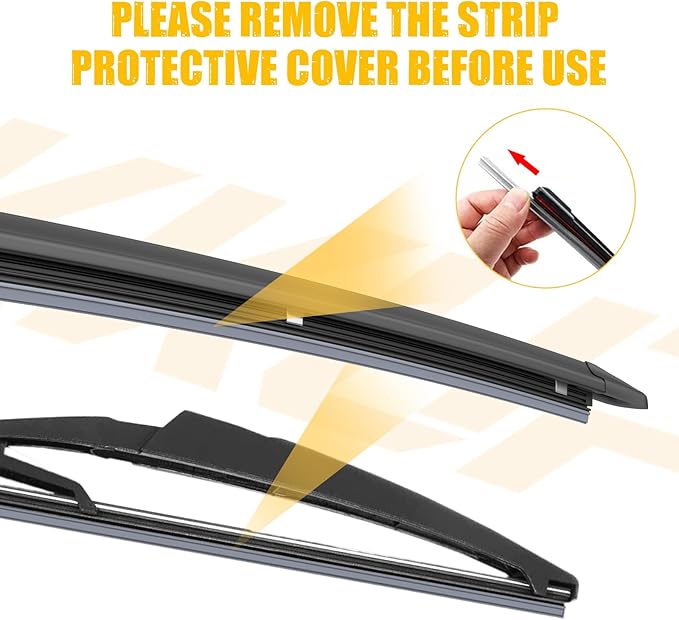 MIKKUPPA 26+"14+"12" Windshield Wiper Blades Replacement for 2007-2011 Toyota Yaris, Front & Rear Wiper Blades, Durable Stable Quiet All Season Wiper Blades Set (Pack of 3)