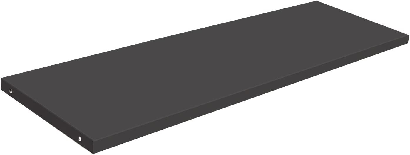 KINYING Metal Laminate Shelving for 26 Cu.ft Horizontal Storage Shed, One Shelf to Hold 44 lbs, 46 in * 15 in, One Piece in The Package with 4 Screws, 11LBS