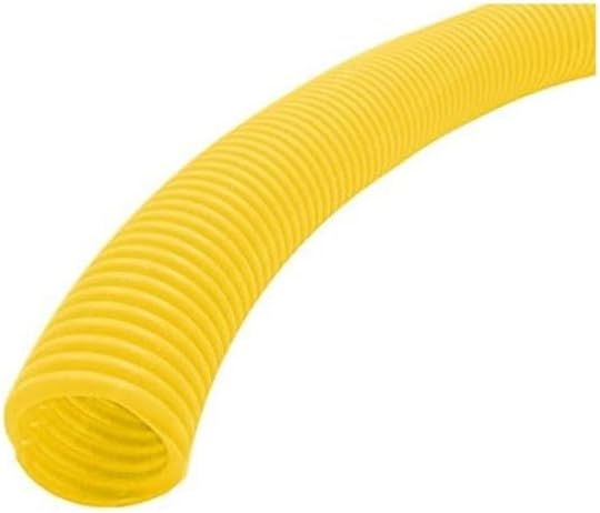 Electriduct Split Wire Loom Tubing Polyethylene Corrugated Flexible Conduit - 2" Nominal Size - 25 Feet - Yellow