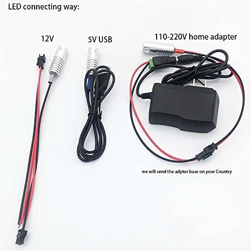 2mm 5meters Car Home LED Ambient Plastic Optic Fiber Light Source Kit Tool Free (5V USB,Pink)