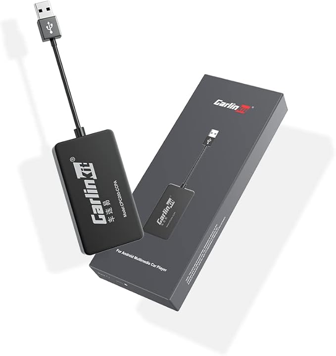 CarlinKit CarPlay Dongle only for Car with Android Head Unit System 4.4.2+,New Upgrade Version,Built-in APK App,Support Wired/Wireless CarPlay,Wired/Wireless Android Auto,Online Upgrade etc.