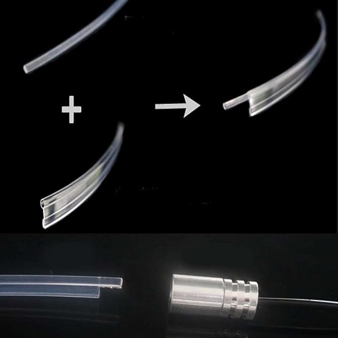 2mm 5meters Car Home LED Ambient Plastic Optic Fiber Light Source Kit Tool Free (5V USB,Red)