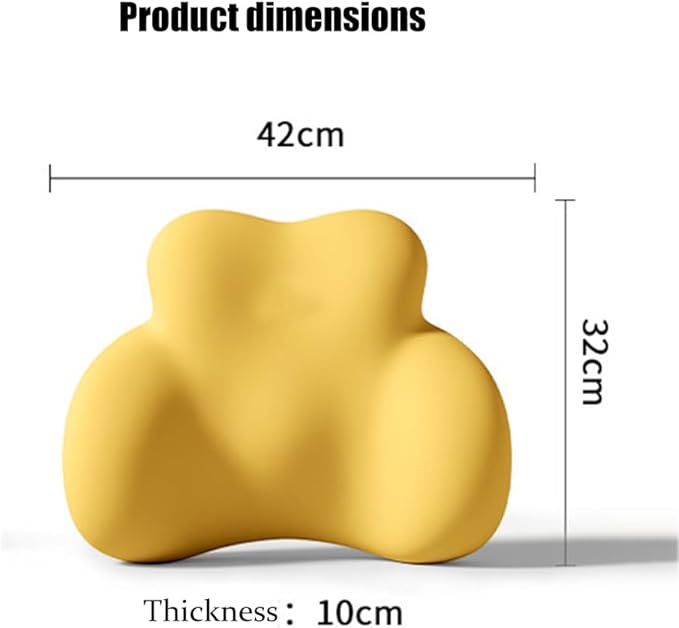 Car Lumbar Support Pillow for Subaru Crosstrek 2024 Memory Foam Back Support Cushion Breathable Car Seat Lumbar Pad Accessories,Grey