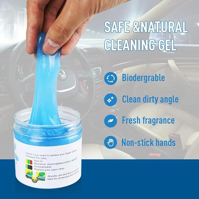 Car Cleaning Gel Compatible with Golf 6 MK6, 200g Detailing Putty for Auto Vents, Dashboard, Cup Holders - Reusable Multifunctional Dust Remover,200g*1
