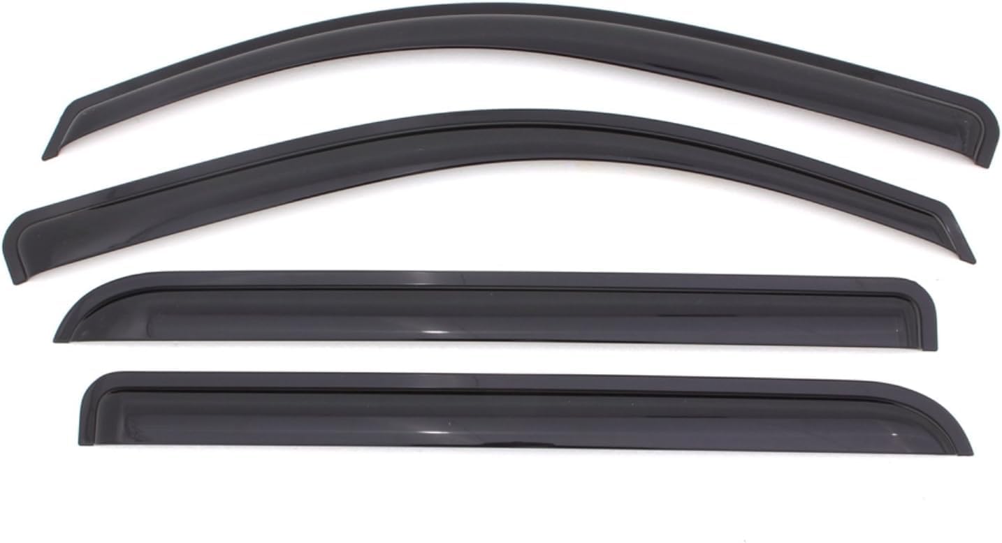 KPY Window Visor Compatible with Toyota Prius 2004-2009, 4PC Rain Guard Side Window Vent Deflectors Tape-On Style, 2004 2005 2006 2007 2008 2009