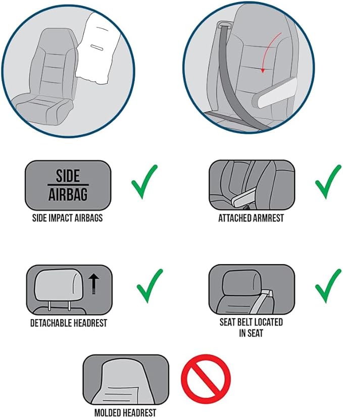 OGLAND Fluffy Sheepskin Car Seat Cover-Fuzzy Fur Auto Cushion for Universal Automotive Protector (Mocha, 1 Pcs Front Seat Cover)