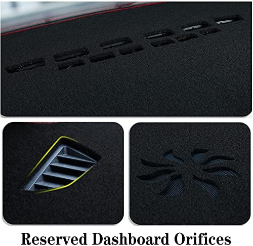 Dash Covers for Jeep-Cherokee 2014-2021,Polyester Car Dashboard Cover,Dash Board Protecter Cover,Interior Car Dash Board Covers Mat,Black