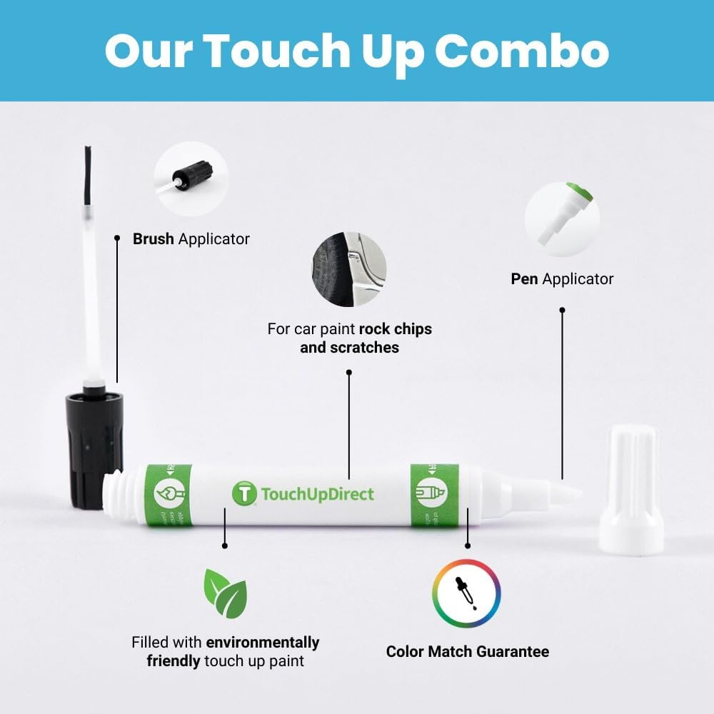 TouchUpDirect 3U5 Supersonic Red Tricoat Compatible with Toyota Exact Match Touch Up Paint Combo - Preferred Kit
