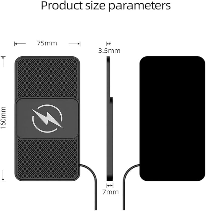 Car Wireless Charger Pad for Land Rover Range Rover Evoque 2012-2025,Fast Wireless Phone Charger Cell Phone Cordless Charging Mat Magnetic Charging Pad Interior Accessories,B Type-C Plug