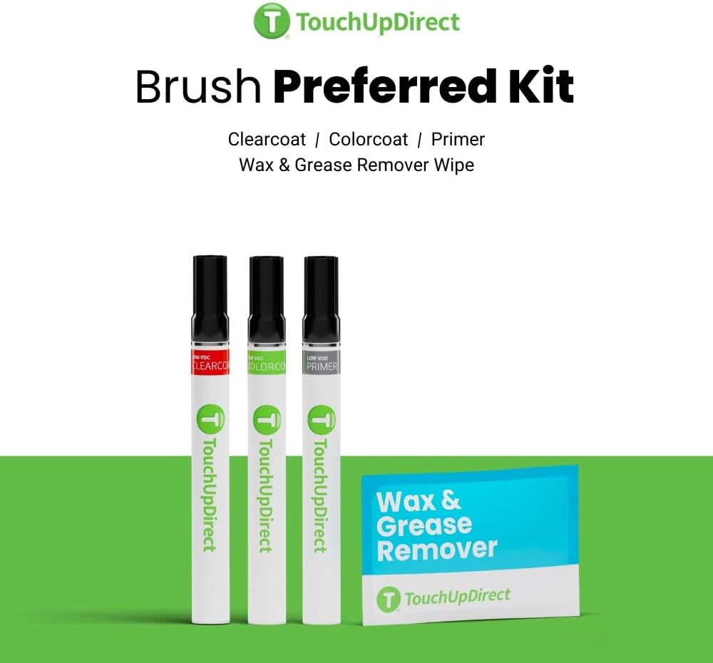 TouchUpDirect 3U5 Supersonic Red Tricoat Compatible with Toyota Exact Match Touch Up Paint Brush - Preferred Kit