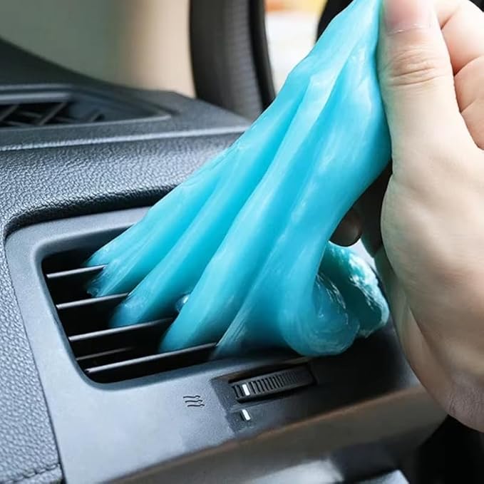Car Cleaning Gel Compatible with Hyundai Kona EV, 200g Detailing Putty for Auto Vents, Dashboard, Cup Holders - Reusable Multifunctional Dust Remover,200g*2