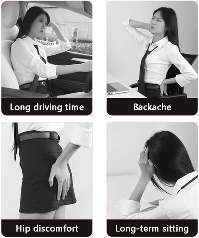 Car Seat Chair Back Cushion for Tesla Model 3 EV Sedan 2025, Wooden Beads Ventilate Mesh Lumbar Brace Strong Durable Relieve Fatigue Summer Interior Accessories,A-Seat pad