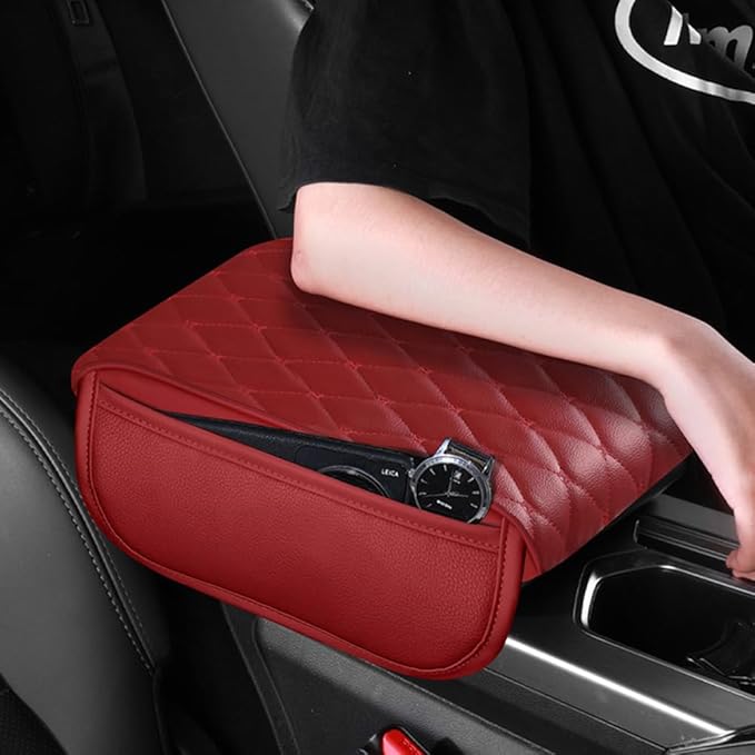 Universal Car Armrest Pad for Lexus RX|RX AL30 AL20 AL10 XU30 RX 450 350 200 270 Leather Armrest Box Center Console Cover Pad Waterproof Arm Rest Protector Decor Accessories,Grey01