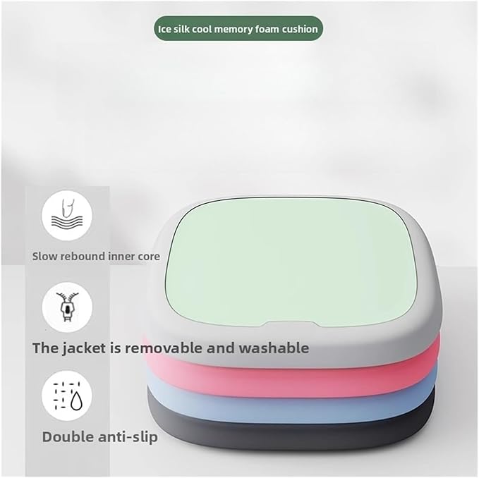 Memory Foam Car Seat Cushions with Lumbar Support - Cool and Breathable Comfort for Car and Office Seats(3,40x40cm)