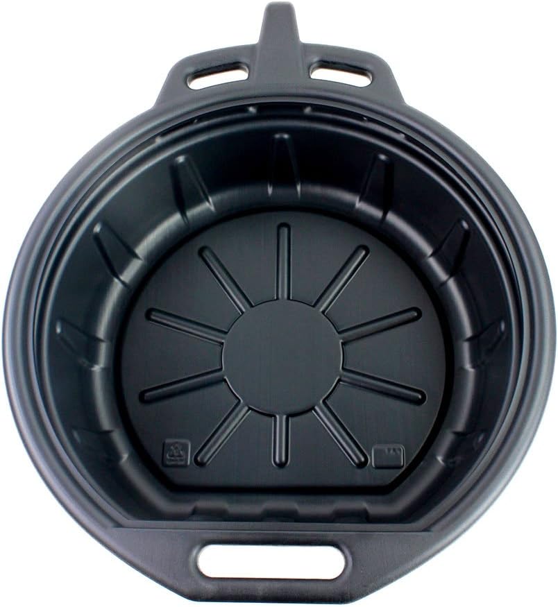 Capri Tools CP21021 Portable Oil Drain Pan, Anti-Freeze, Black