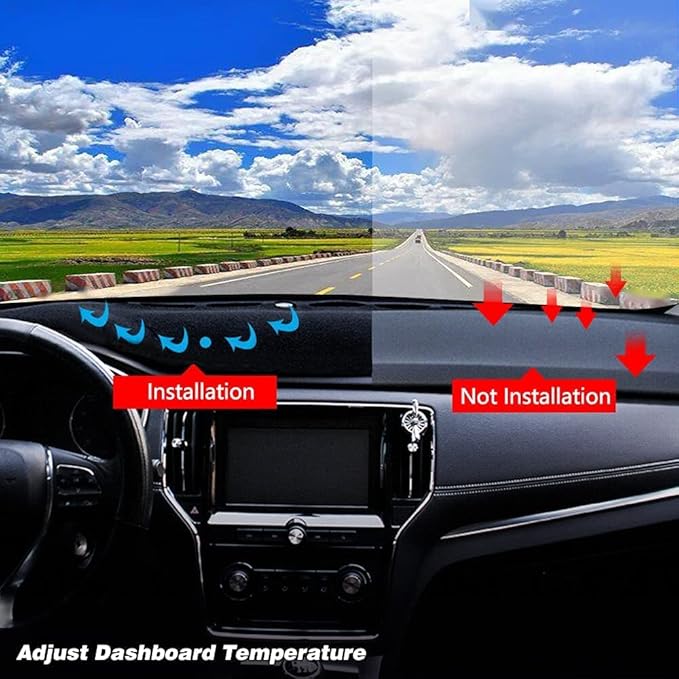 Dashboard Cover for Chevrolet Silverado 1500 2500 3500 1999-2006 Avalanche Chevy Tahoe Suburban GMC Sierra Yukon Dash Cover Mat(Premium Carpet, Gray)