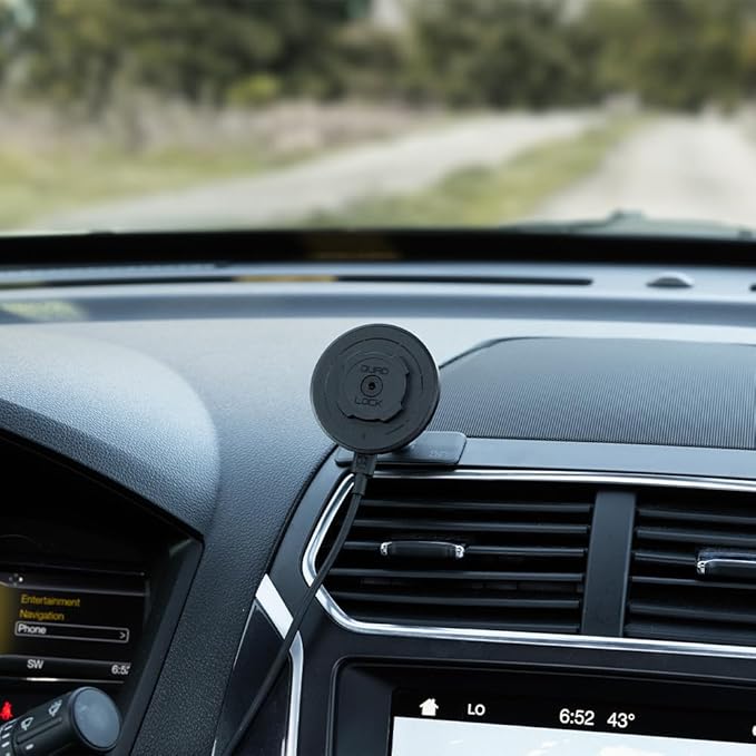 Quad Lock Adhesive Dashboard/Console Car Phone Holder Kit with MAG Wireless Charging Head V2 and MAG Phone Case for iPhone 17 Air