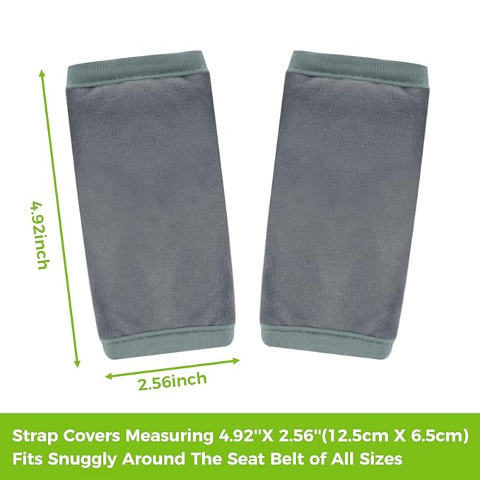 COOLBEBE Car Seat Straps Shoulder Pads for Baby Kids, Super Soft Seat Belt Covers for All Car Seats/Pushchair/Stroller/High Chair
