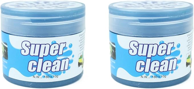 Car Cleaning Gel for Tesla Roadster 2008 2009 2010 2011 2012, 200g × 2 Pack Car Interior Cleaner Slime, Auto Detailing Tools, Auto Dust Car Crevice Cleaner