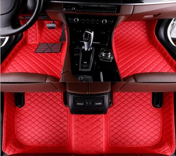Custome Car Mats Accessories All Weather Floor mats Compatible with Automotive Floor Mats Passenger car mats (Black Gold)
