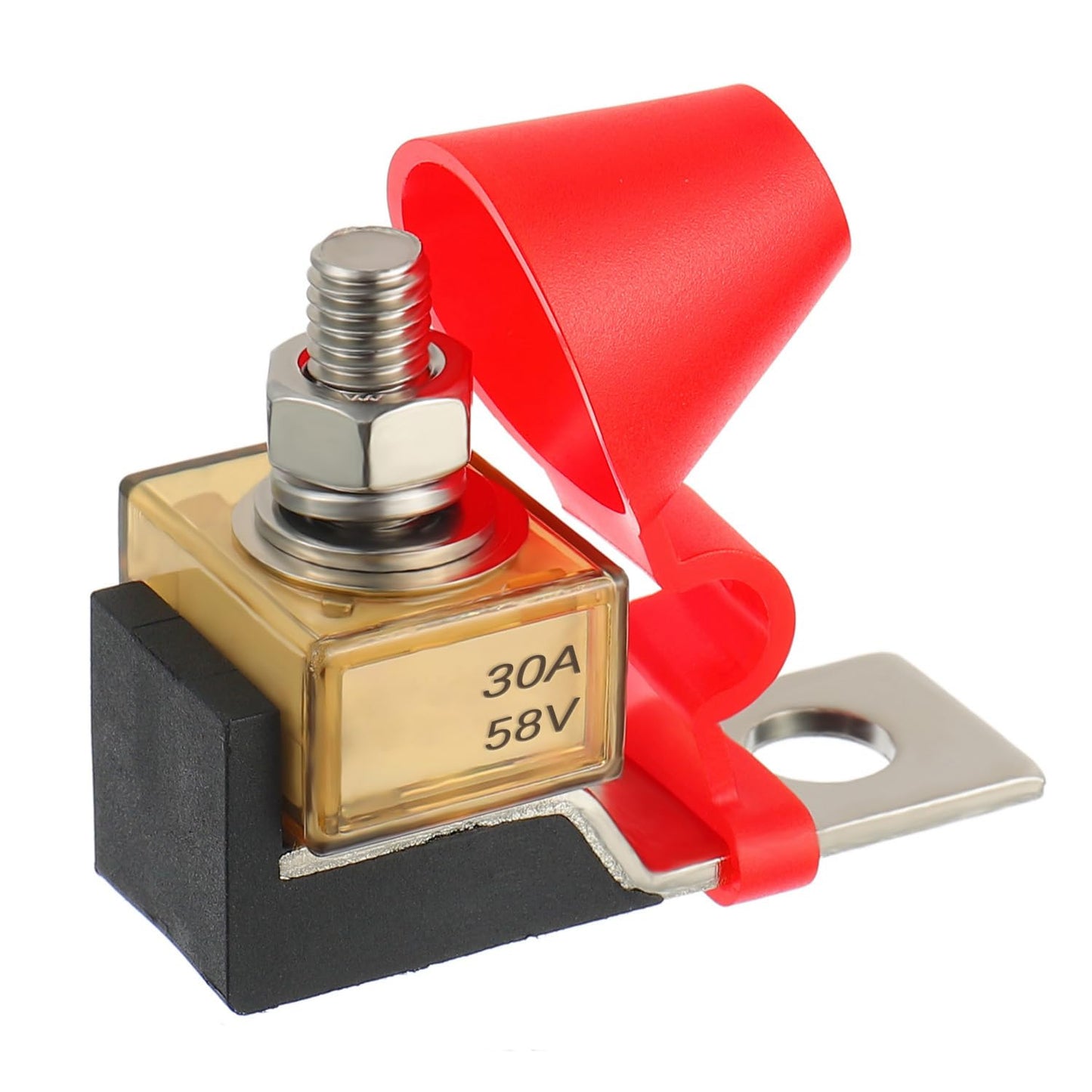 MRBF Terminal Fuse Block 30 AMP Marine Rated Battery Fuse 58V DC Max IP66 Waterproof Fuse Holder 30A