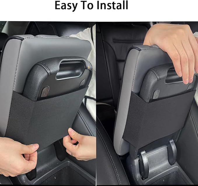 Car Armrest Pad for Lexus GX460 2014 2015 2016 2017 2018 2019 2020 2021 2022 2023 Memory Cotton Armrest Box Pad Center Console Scratch Pad Seat Box Cushion Protector,Beige