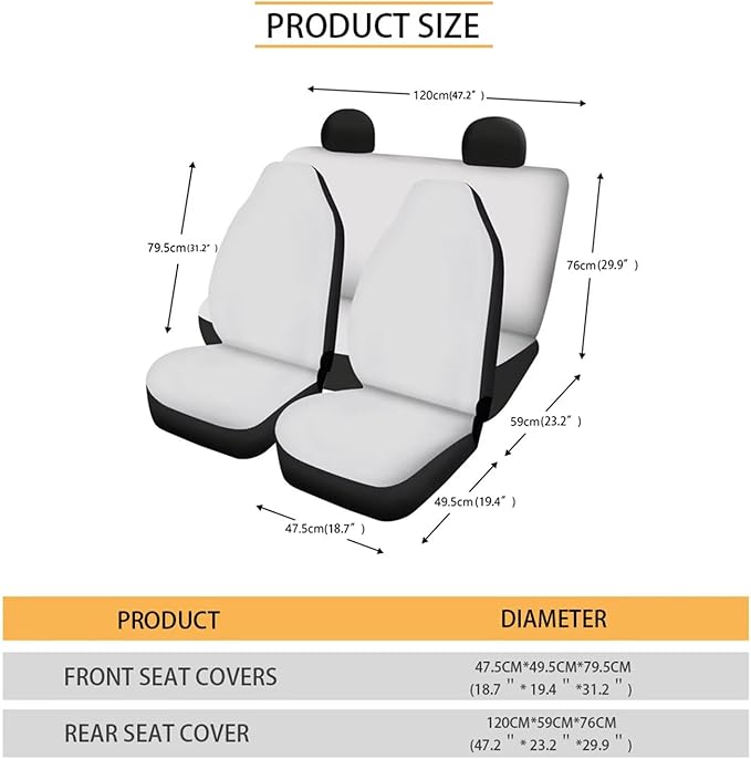FKELYI Horse Car Seat Covers - Sunflower Leopard and Steering Wheel with Gear Shifter, Cup Coasters
