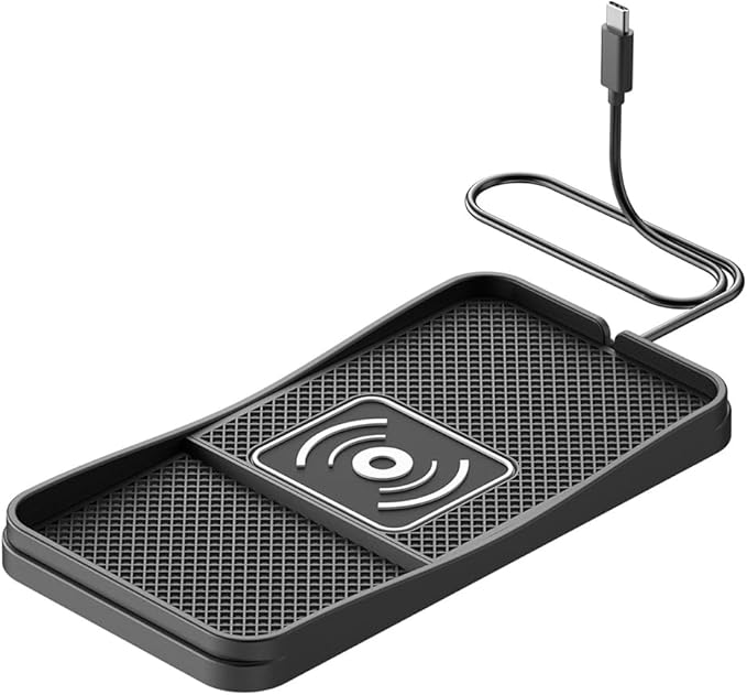 Car Wireless Charger Pad for Lexus UX 2019-2025, Type-C/USB 20W Fast Wireless Car Charger Pad Non-Slip Cordless Charging Mat,A-30cm Cable Type-C Plug