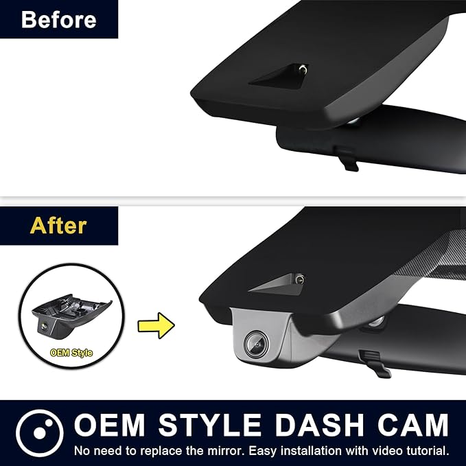 Front 4K HDR Dash Cam STARVIS 2 IMX678, Custom Fit for Toyota Highlander & Hybrid Gen4 UX70 2020-2026(Model A), E Limited L XLE XSE etc, 5GHz WiFi, GPS, 64GB Card