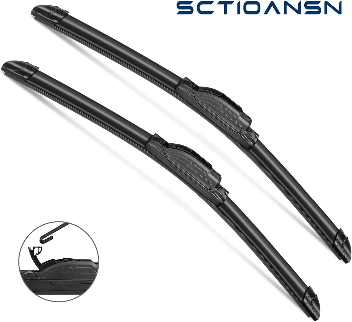 3Pcs Widshield Wiper Blades for Lincoln MKX 2007-2015, Ford Edge 2007-2014, Original Equipment Automotive Replacement Windshield Wiper Blades for My Car- 26"/20"/14D" (Pack of 3) J- HOOK