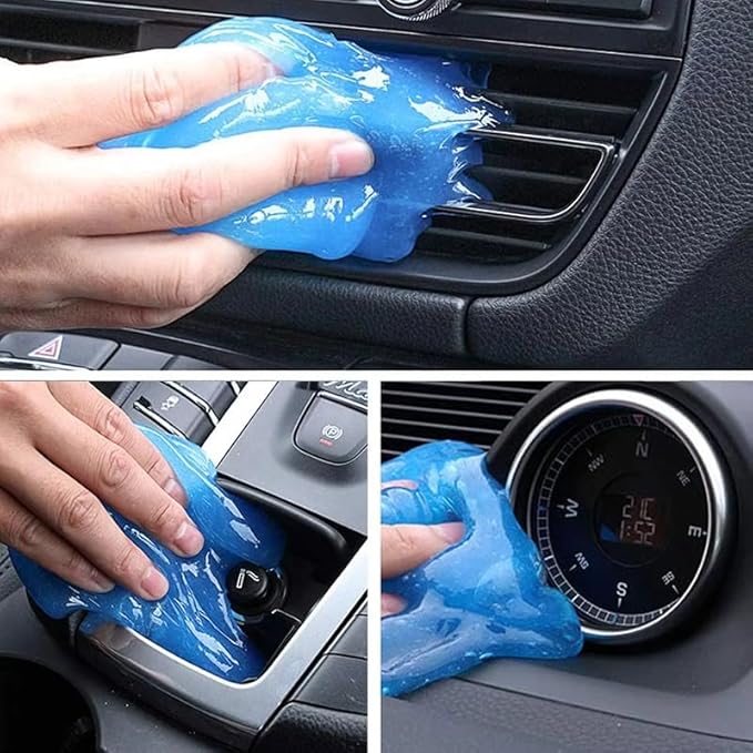 Car Cleaning Gel Compatible with Mazda Kai, 200g Detailing Putty for Auto Vents, Dashboard, Cup Holders - Reusable Multifunctional Dust Remover,200g*2