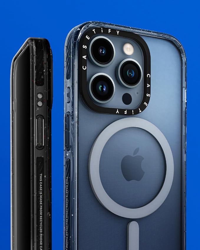 CASETiFY Impact iPhone 15 Plus Case [4X Military Grade Drop Tested / 8.2ft Drop Protection/Compatible with Magsafe] - Animal Prints - Under The Sea - Clear Black