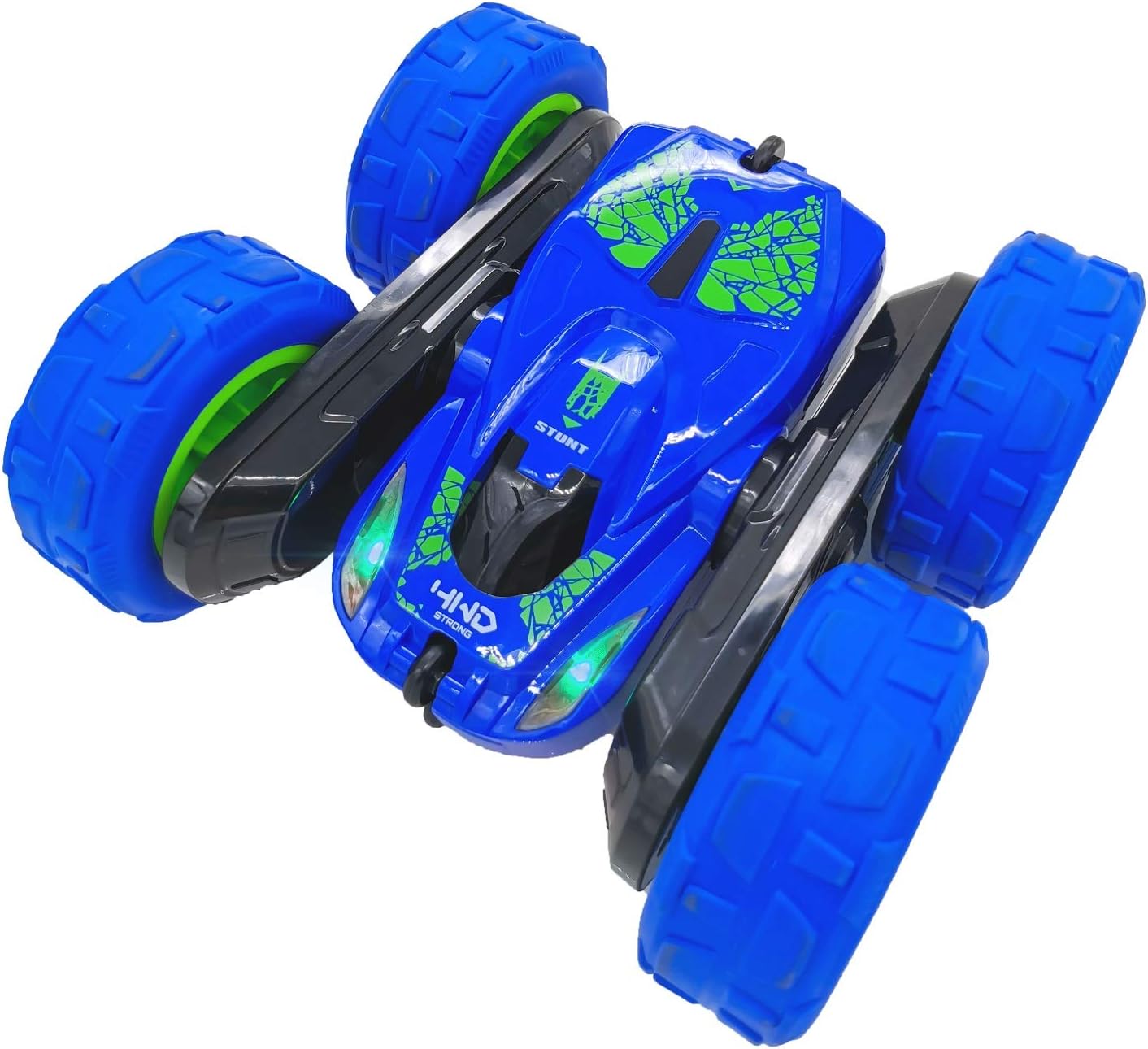 Threeking RC Stunt Car Remote Control Cars with Lights Double-Sided Driving Indoor Outdoor Toys Gifts Presents for 6 7 8 9 10 11 12 Year Old Kids Boys Girls