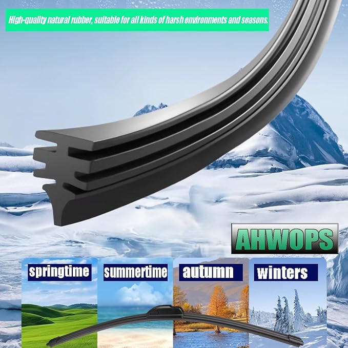 3 Wiper Front and Rear Wiper Blades for Jeep Wrangler 07-18, OE Original Style (15″/15″ Front/13″ Rear) For My Car