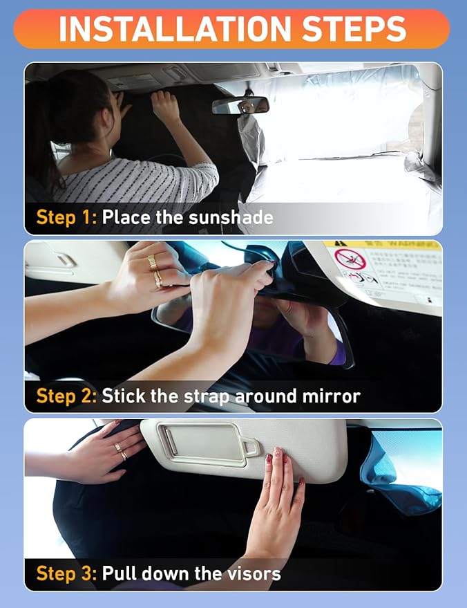 EcoNour Windshield Sunshade Compatible for Lexus RX 350 450h 2016-2020 2021 2022, Sun Visor for Front Windshield & Window Sun Shade Cover, UV Heat Blocker & Protector, Car Accessories