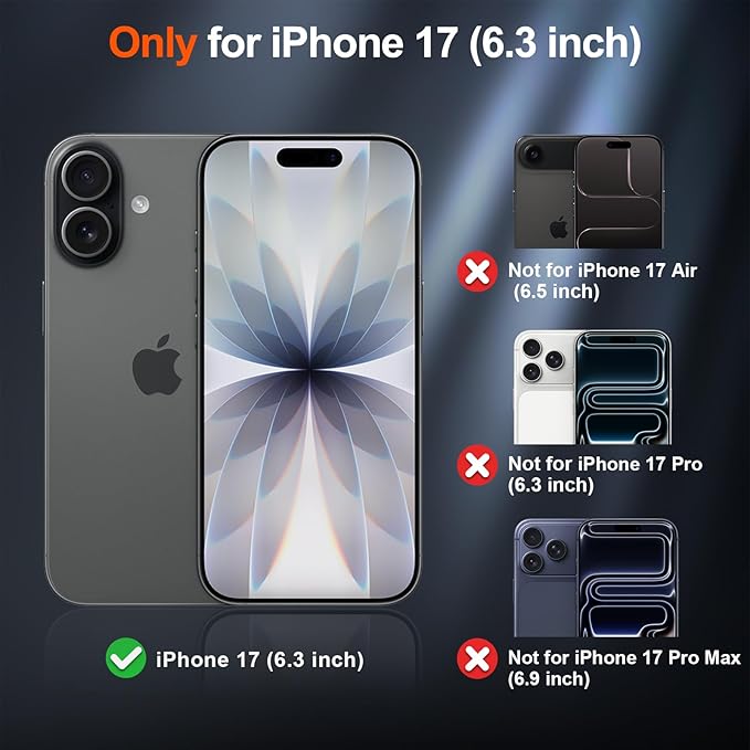 SUPFINE Magnetic for iPhone 17 Case (Compatible with MagSafe)(Military Grade Drop Protection) Translucent Matte Shockproof with Anti-Fingerprint Phone Cover,Blue Purple