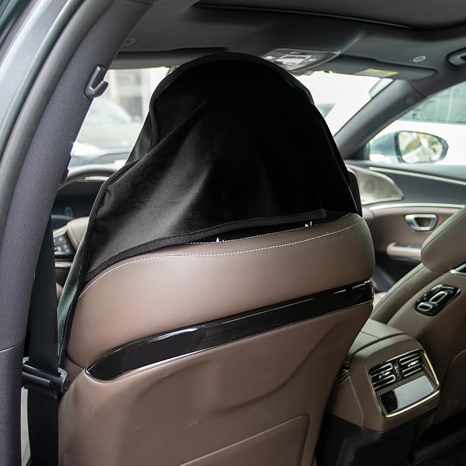 Leader Accessories Velvet Waterproof Car Seat Cover Black Anti-Slip for Gym Workout, Running, Swimming, Beach and Hiking, Universal Bucket Seat Protector for Cars, SUVs and Trucks