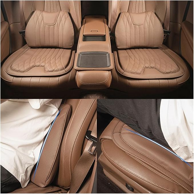 F Car Seat Cushion for BMW All Model I3 I4 I8 X1 X2 X3 X4 X5 X5M X6 X7 Z4 Car Lumbar Support Pillow Auto Seat Waist Back Cushion Y (Color : Red A)