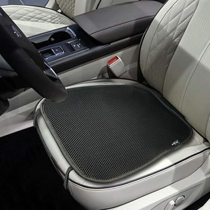 Big Ant Breathable Car Seat Cushion, 1PC Car Interior Seat Cover Cushion Pad Mat for Auto Supplies Home Office Chair (Black)