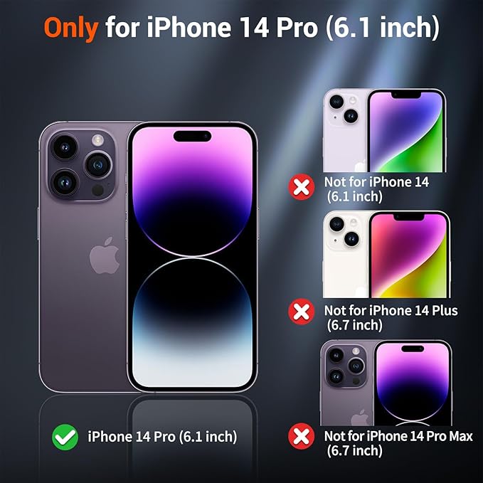 SUPFINE Magnetic for iPhone 14 Pro Case(Compatible with MagSafe)(Military Grade Drop Protection) Slim Translucent Matte Shockproof with Anti-Fingerprint Phone Case,Desert Gold
