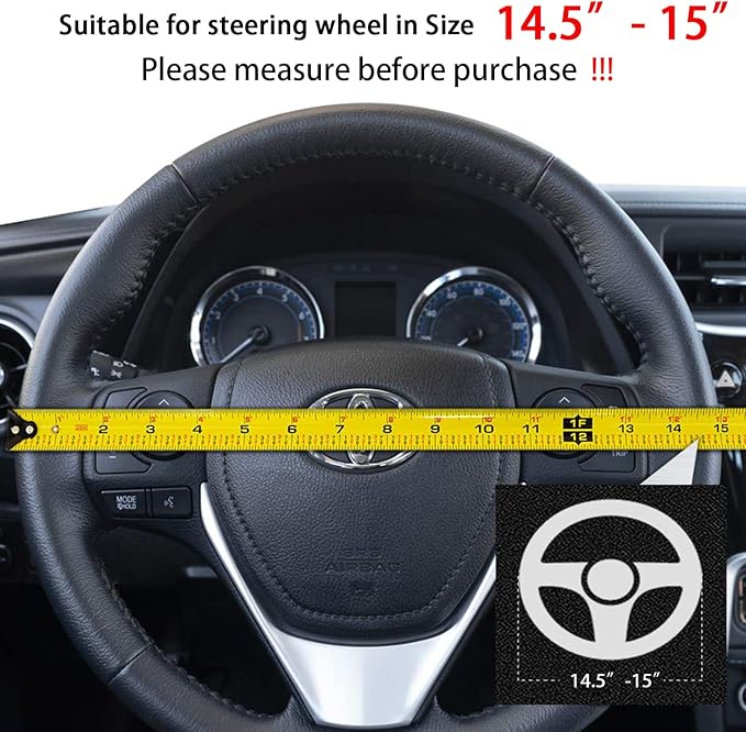Suede Steering Wheel Cover,Compatible with Lexus IS300 IS350 RX350 NX300h IS250 Alcantara Leather Sport Non-Slip Wheel Cover Car Interior Accessories 15 inch For Man and Women