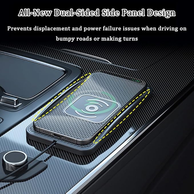 Wireless Car Charger Pad for BMW E36 E46 E90 F30 G20 E92 GT Convertible, Type-C/USB 20W Car Wireless Charger Non-Slip Phone Charging Pad Car Accessories,A 30cm Cable Type-C Plug