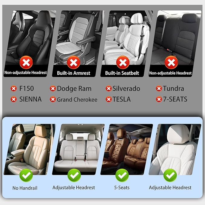 Car Seat Covers Front Pair,Universal Fit for Cars,SUVs,Trucks,and Sedans,Faux Leather Car Seat Cushion Compatible with Airbags,Waterproof Car Seat Protector,Wine Red