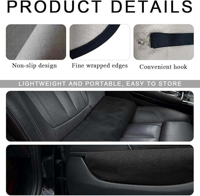 2PCS Car Towel Seat Cover, Waterproof Sweating Non-Slip Premium Soft Towel Carseat Protector, Universal Machine Washable Car Truck SUV Front Seat Cover for Gym Workout Beach Hiking (Gray)